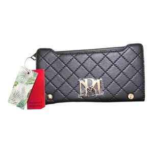 🔥NWT Badgley Mischka🔥 Black Quilted Wallet